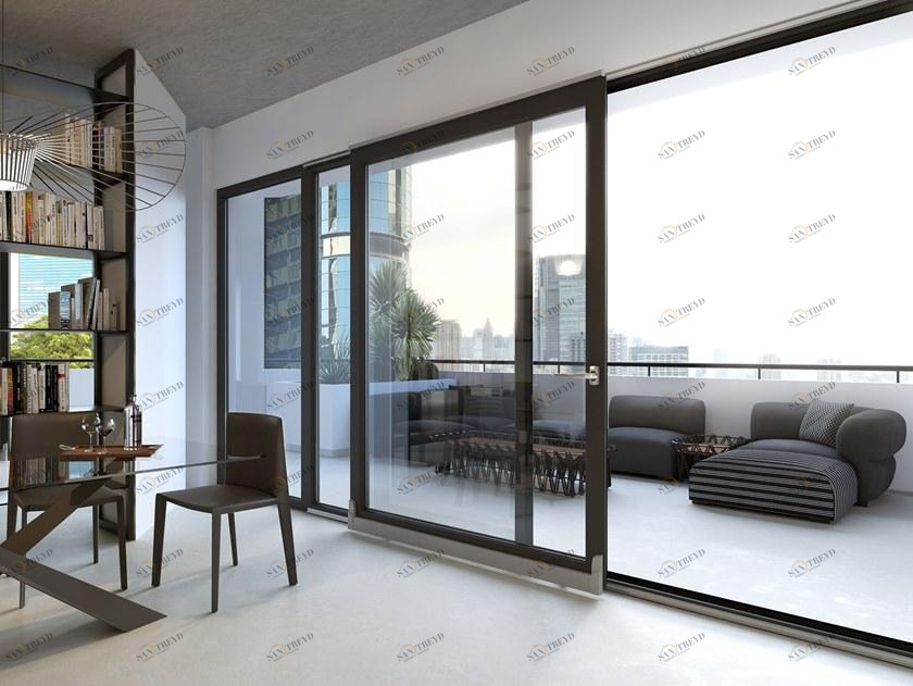 NURITH Окно с терморазрывом с двойным остеклением sun-id-1373646