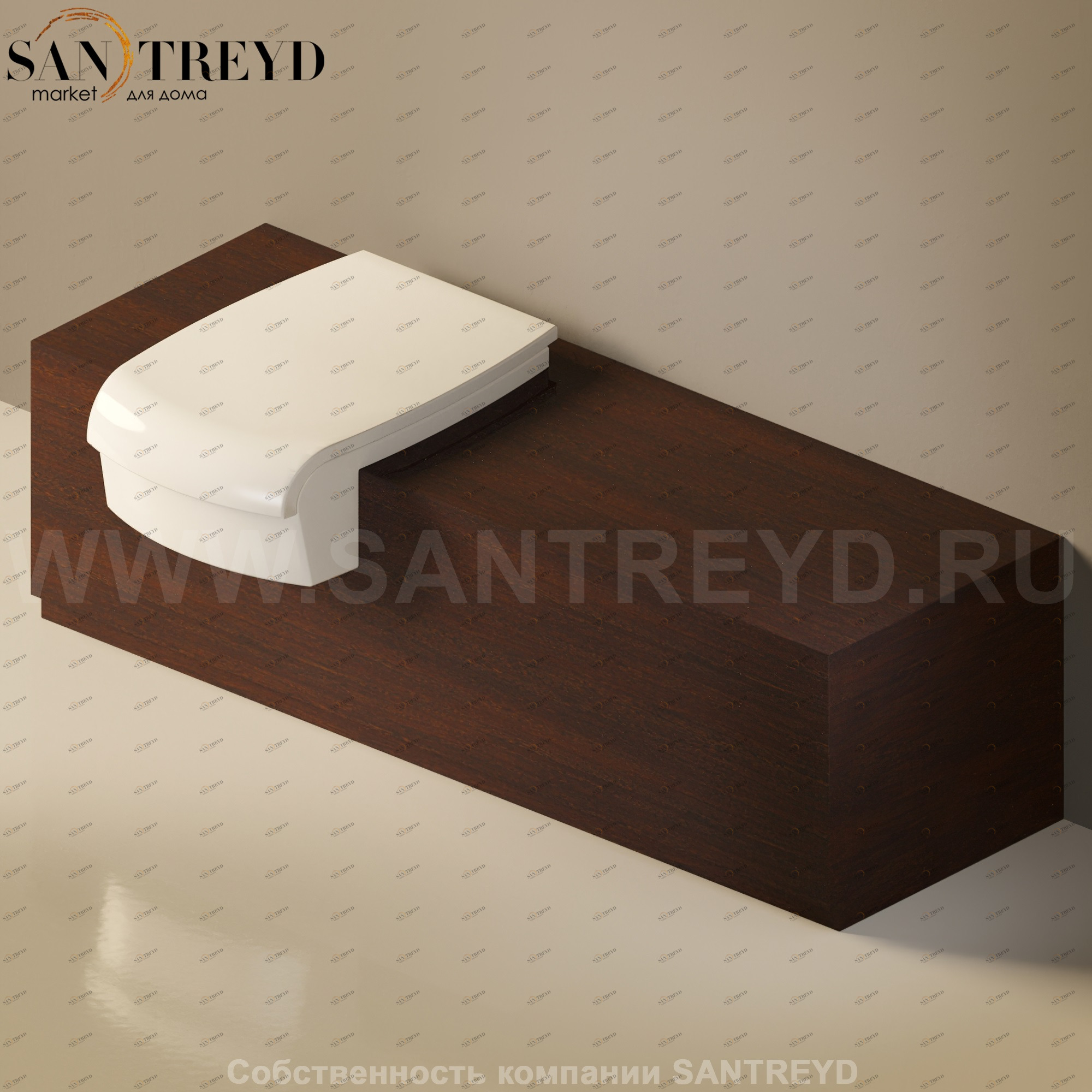 Flaminia UNA Консоль для унитаза или биде от 135 до 200 см темный дуб UNA135WB.WD Ceramica Flaminia UNA135WBWD