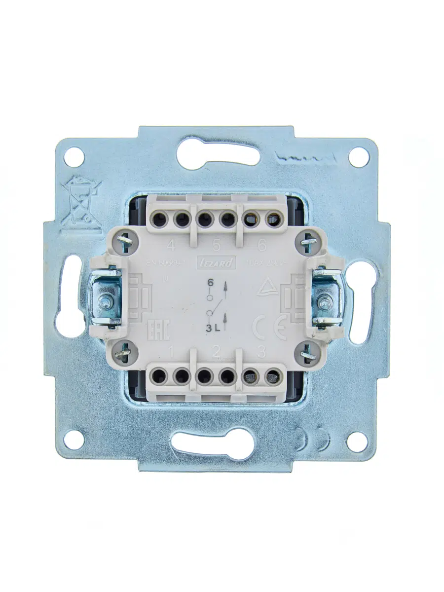 ASTI Выключатель чёрный бархат механизм LEZARD 7081-4288-100 - Вид №1