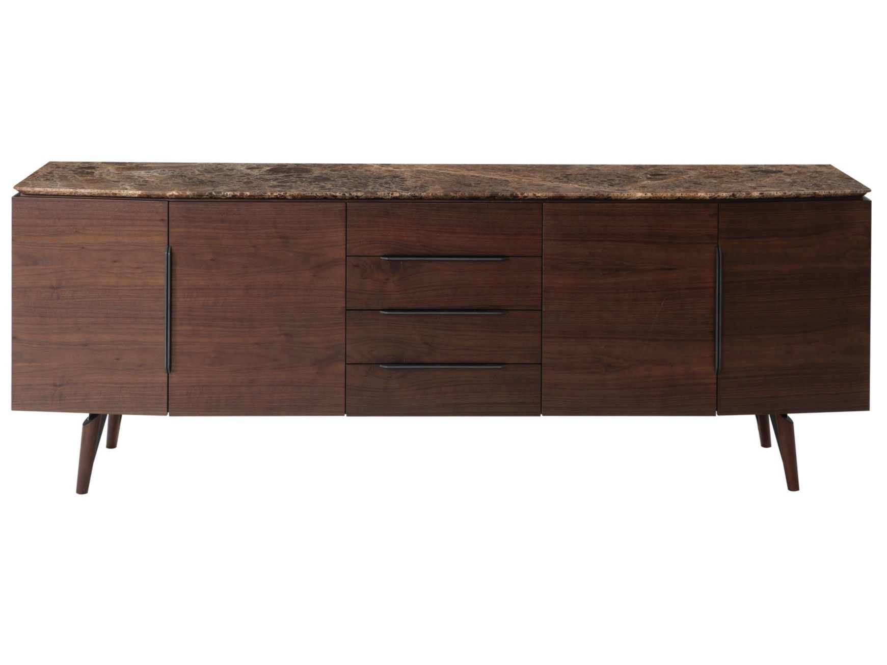 Шкаф с деревянными дверцами и ящиками и мраморной столешницей ROCHE BOBOIS LIETO ARCH-00052733