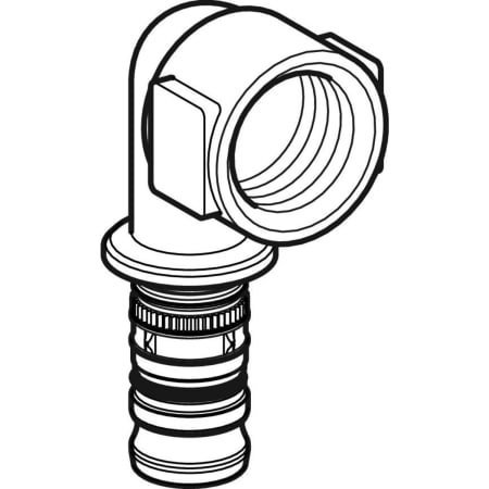 611.256.00.5 Переходный угольник Geberit Mepla 90°, с внутренней резьбой Geberit  - Вид №3