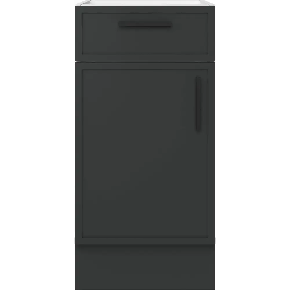 Кухонный шкаф напольный с ящиком Неро Delinia 40x82.5x58 см МДФ цвет графит 86578023 STLM-2053430 - Вид №2