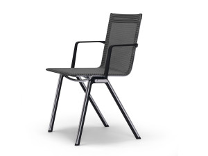 Штабелируемый стул с подлокотниками