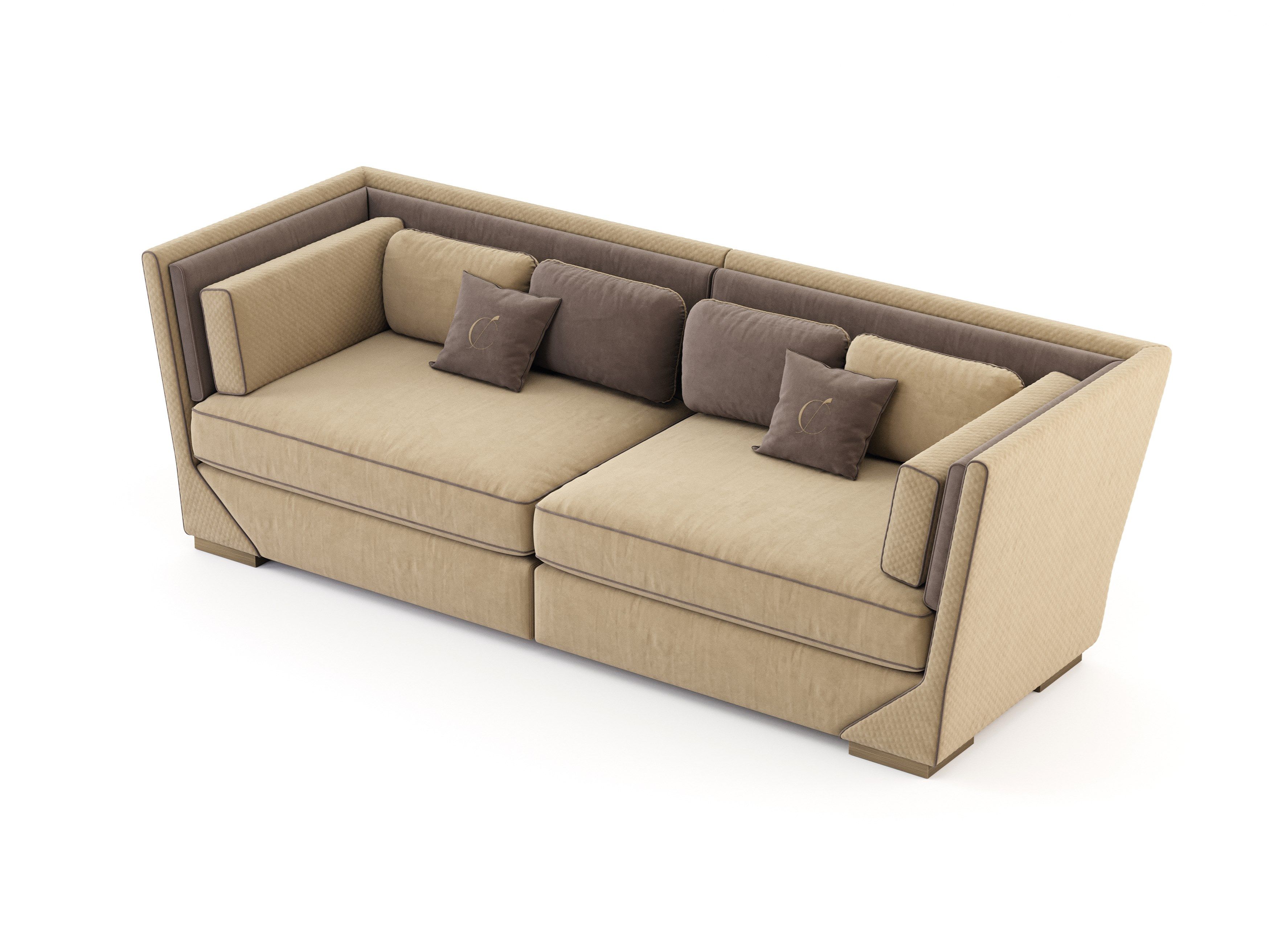 3-местный тканевый диван Stylish Club коктейль ARCH-00080009 - Вид №2