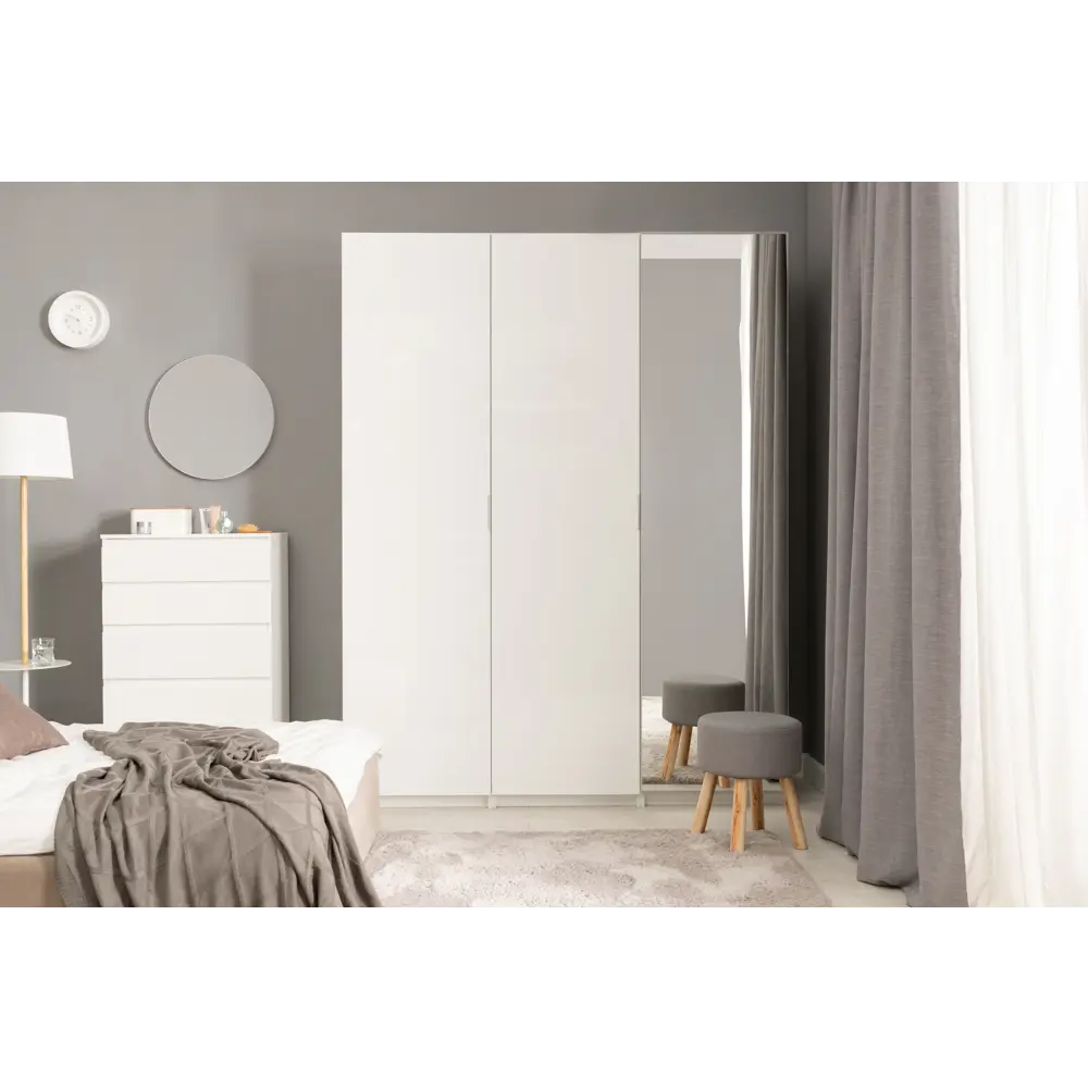 Дверь Лион 39.6x225.8x1.8 см ДСП цвет белый Santreyd STLM-2070098 - Вид №9