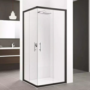 Душевой уголок 90x90 ZEPHYROS A Novellini ZEPHYROS с черным профилем