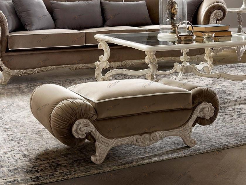 Andrea Fanfani Прямоугольный пуф из ткани с обивкой Tornabuoni 745