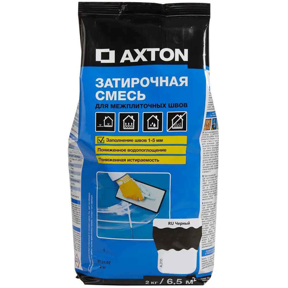 Затирка цементная Axton А.200 цвет черный 2 кг 82403006 STLM-2056642 Без серии - Вид №1