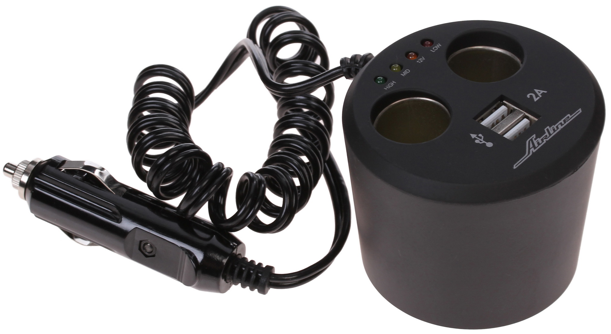 1029495 Разветвитель автоприкуривателя AIRLINE ASP-2U-12 STDN-0070256