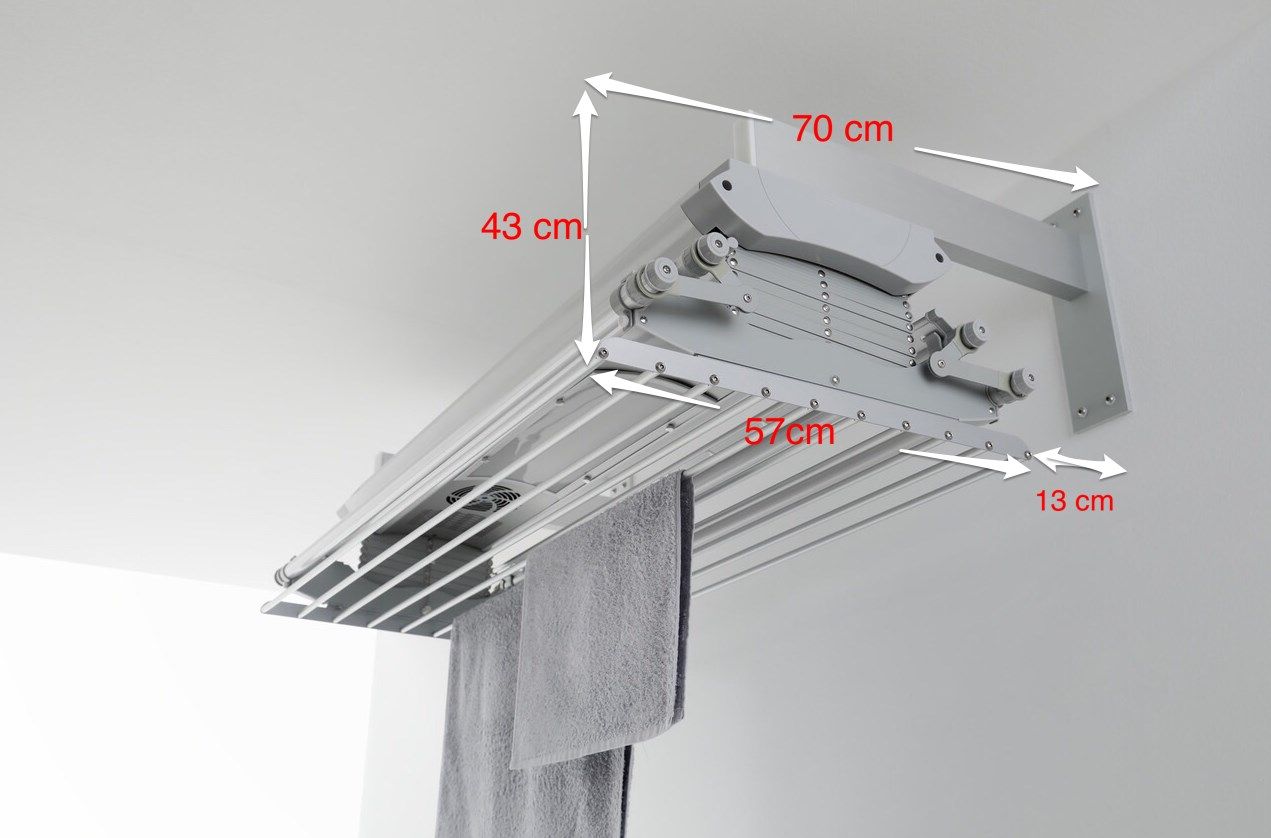 Настенная электрическая сушилка для белья с дистанционным управлением Foxydry FOXYDRY AIR ARCH-00144084 - Вид №2