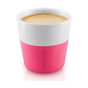 EVA SOLO 501073 Чашки для эспрессо, 80 мл, 2 шт, розовые Фарфор, силикон