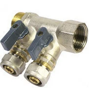 Коллектор с шаровыми кранами для м/п труб FM 3/4х3/4х16х2 AQL 1311