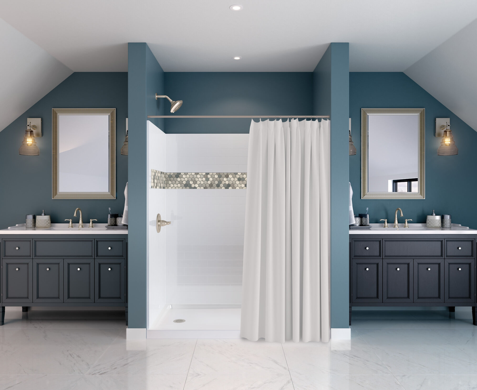 35984LF-BN-ECO Смеситель для ванной комнаты с двумя ручками Delta Faucet Porter Матовый никель - Вид №5