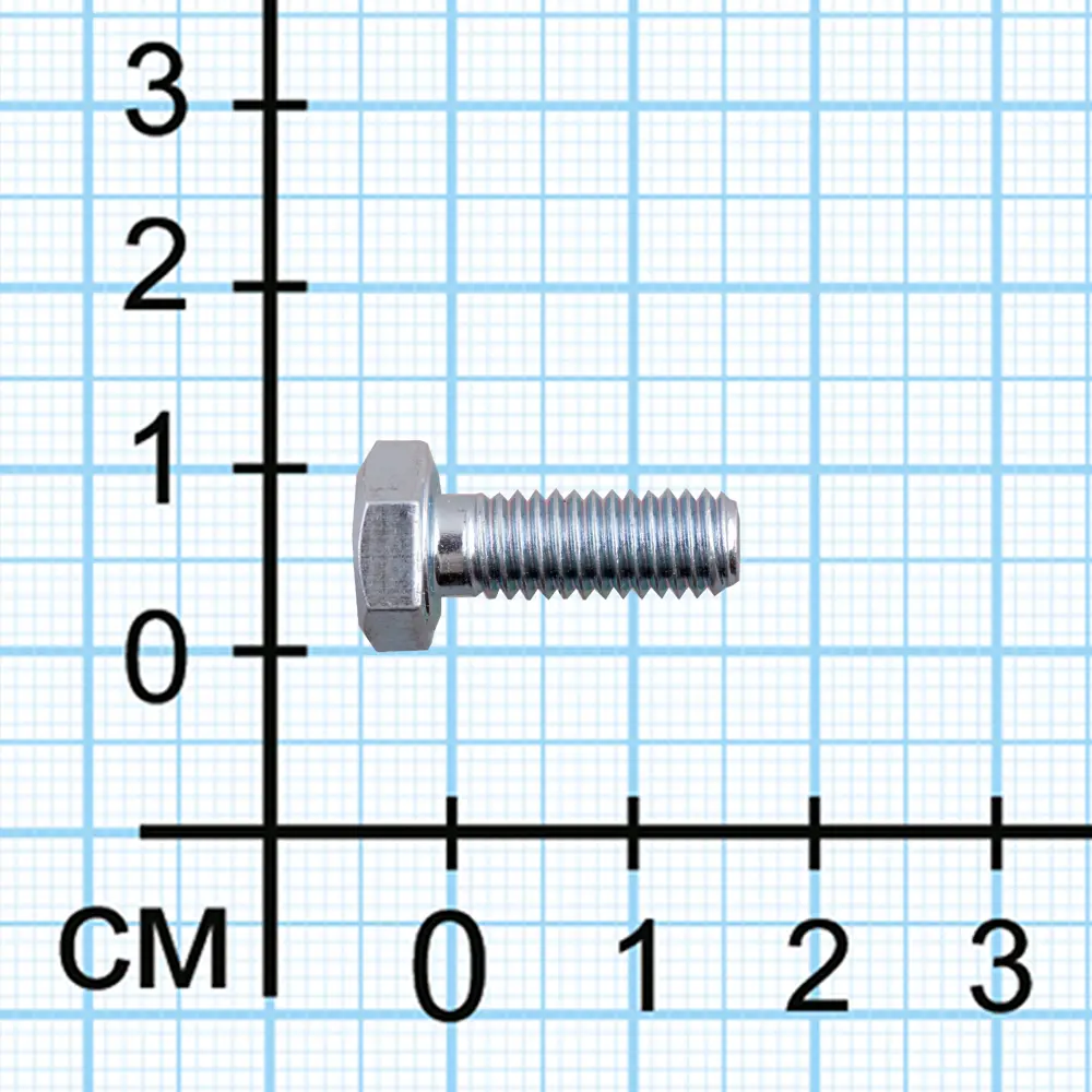 Болт DIN 933 6x16 мм оцинкованный 1 кг Santreyd STLM-2177227 - Вид №2