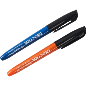 Маркер черный Dexter 0.5/3 мм, 2 шт.
