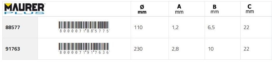 MAURER PLUS Алмазные диски для определенных материалов sun-id-1440706 - Вид №1