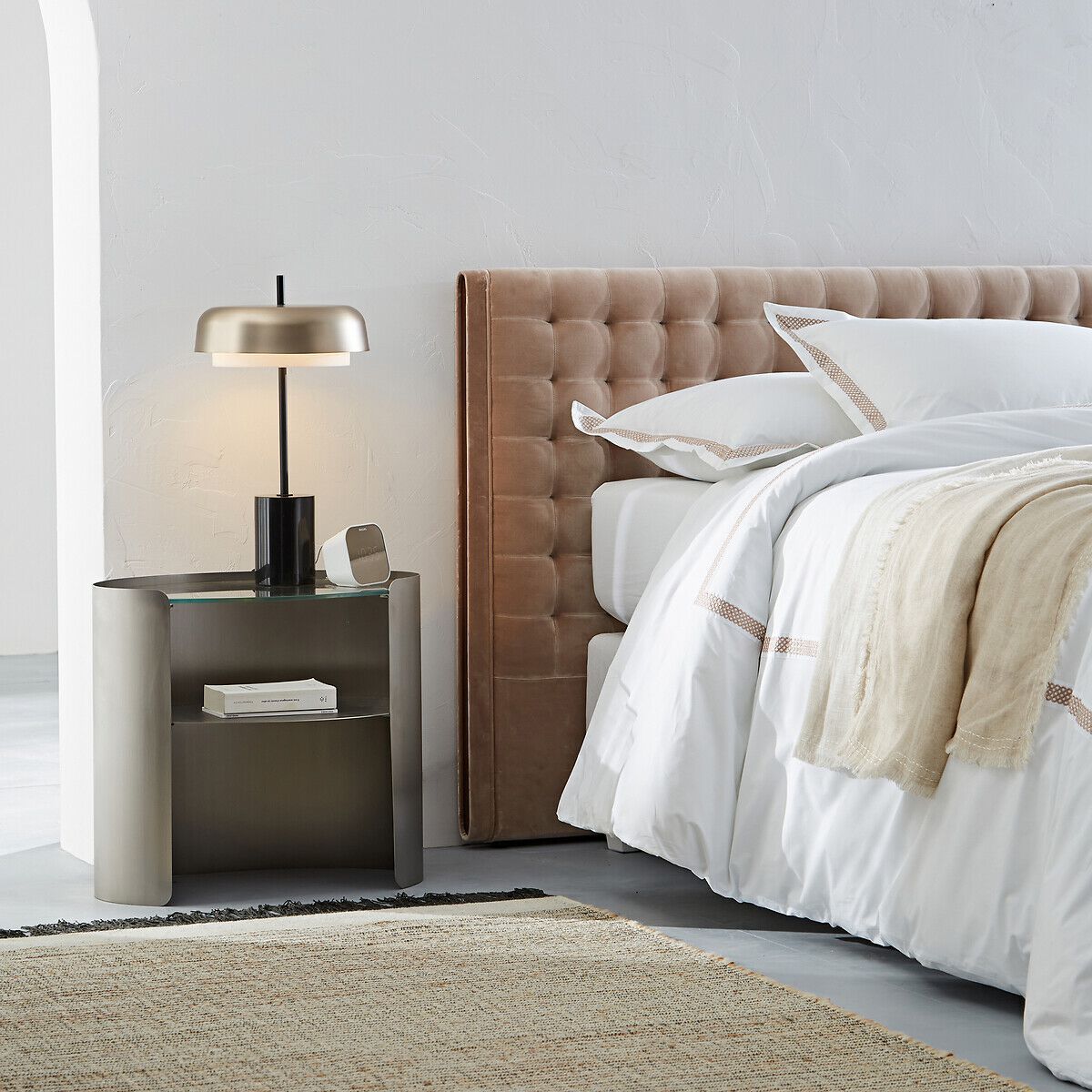 Ткань capitonné изголовье для двуспальной кровати AMPM ALEZAN ARCH-00067522 - Вид №4