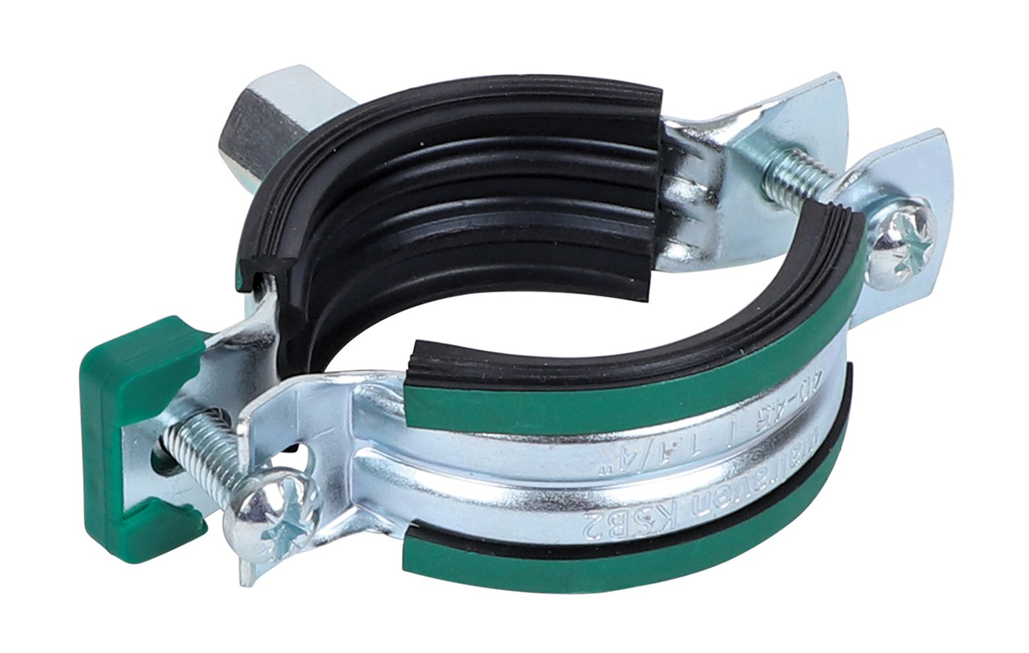 3396105 KSB2 Хомуты с вкладышем epdm (M8/10) для стальных, медных, чугунных и пластиковых (многослойных) труб walraven 