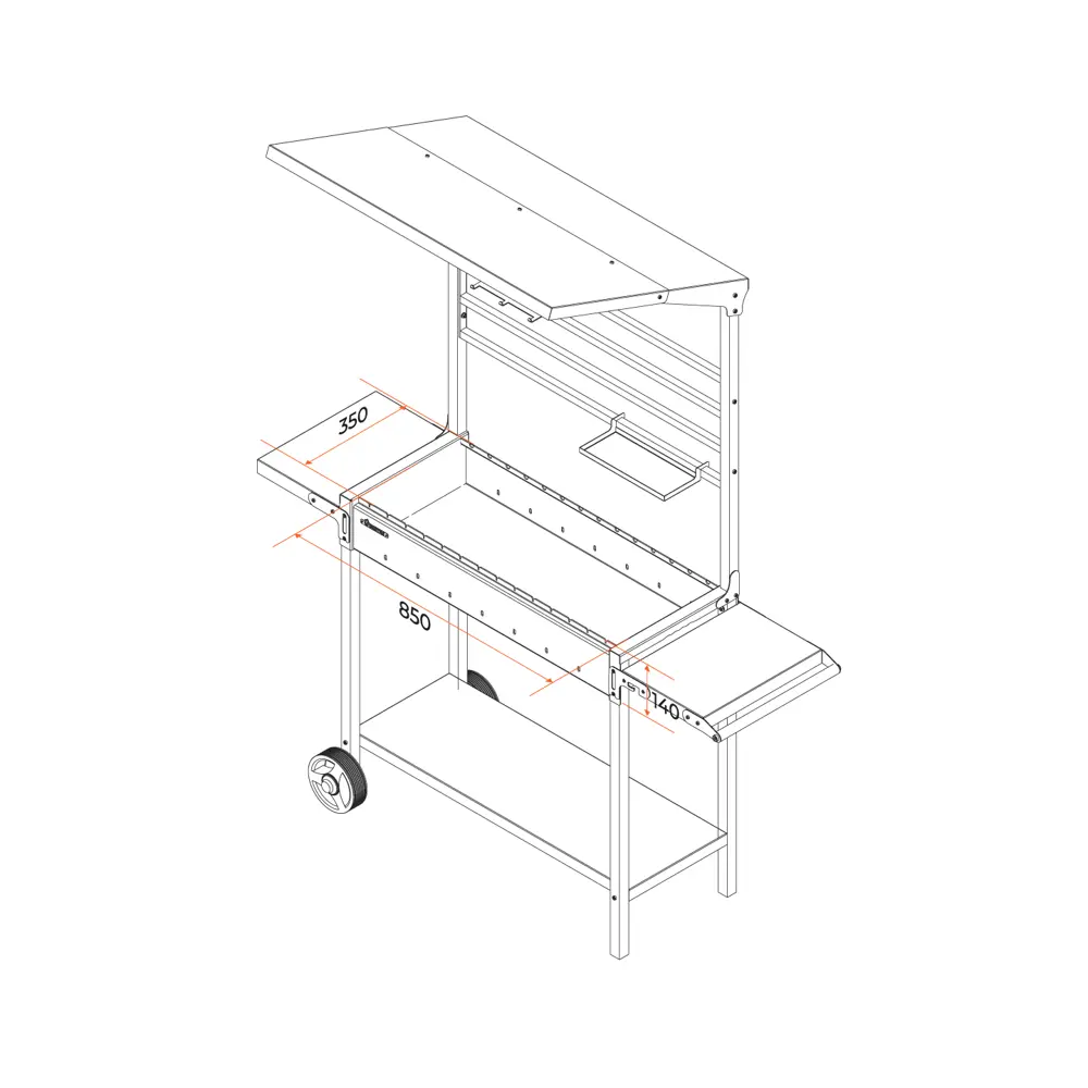 GRATAR Мангал с крышей для идеального шашлыка на природе 82183691 STLM-0021503 - Вид №7