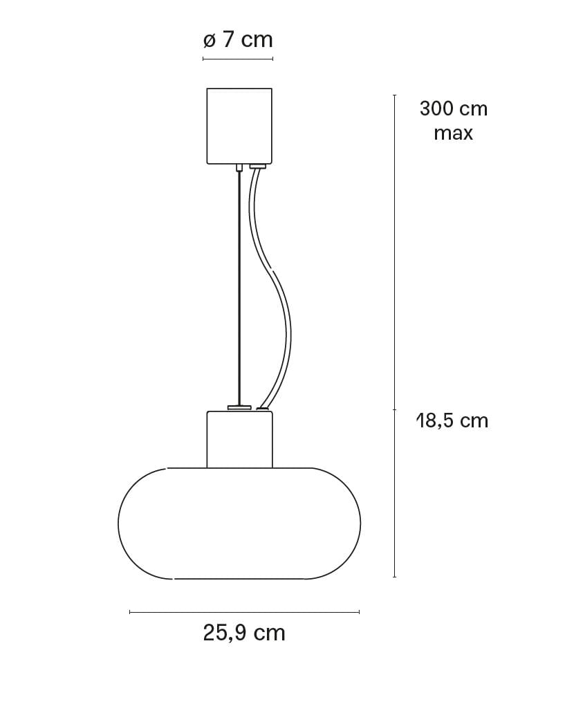 Подвесной светильник из дутого стекла и металла FontanaArte питьевой фонтанчик ARCH-00151036 - Вид №6