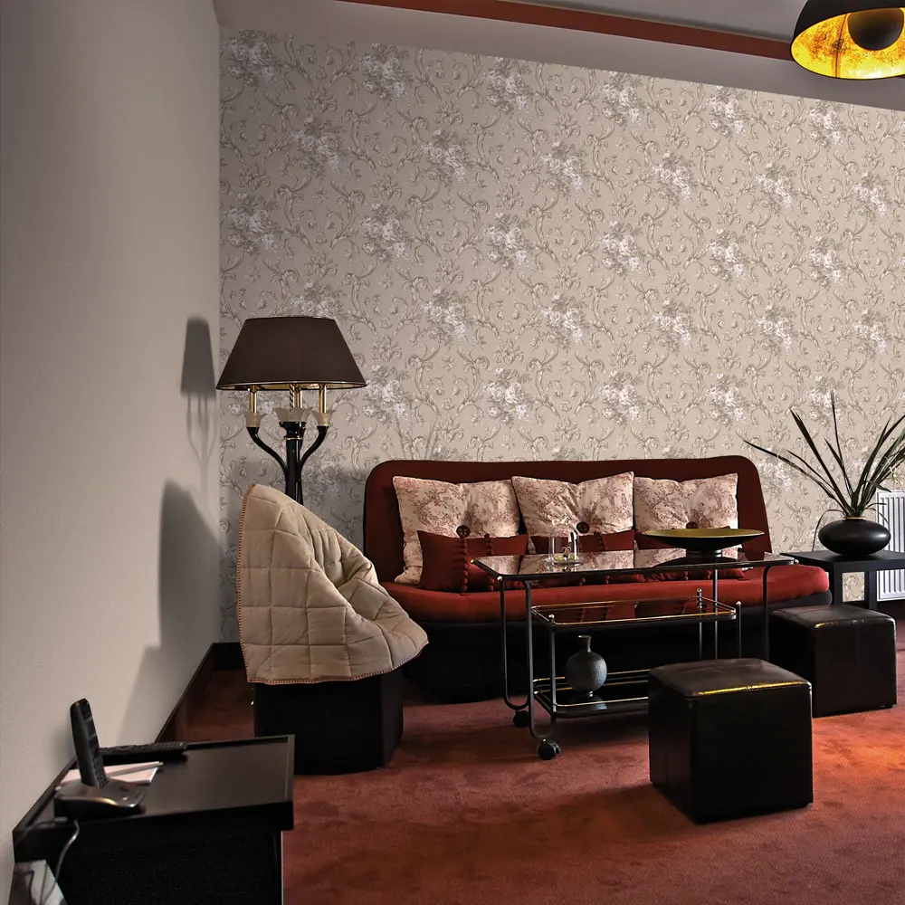 Обои флизелиновые Erismann Elegance коричневые 1.06 м 3499-4 82136407 STLM-2182194 - Вид №2
