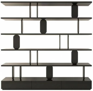 ANA ROQUE INTERIORS Открытый двухсторонний стеллаж из лакированного дерева Urban