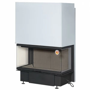 Каминная топка Экокамин Дельта 1000КB с черным шамотом