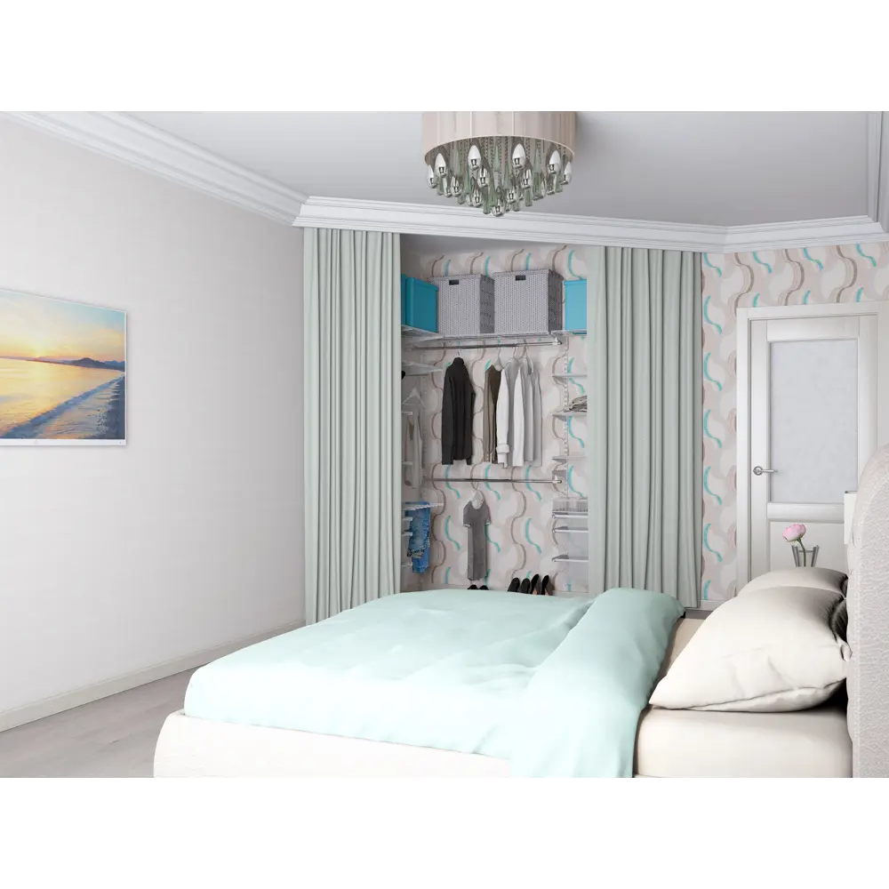 Штора на ленте 160х260 см цвет зеленая с точками 18707864 STLM-2037203 GARDEN  - Вид №8