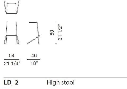Cappellini Штабелируемый табурет из окрашенного металла sun-id-1456521 - Вид №5
