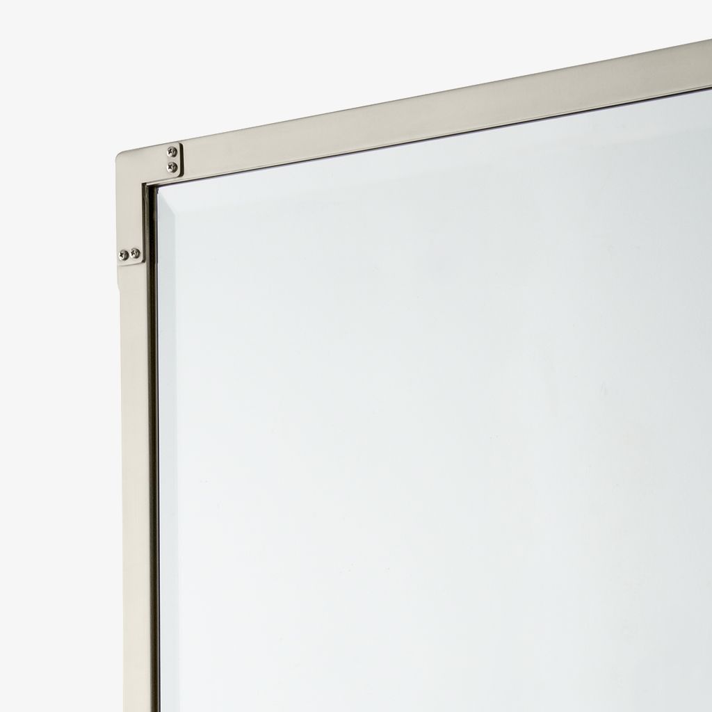 RWMR01 RW Atlas Metal Прямоугольное настенное стационарное зеркало - вертикальное 20 "x 32" x 1 3/8 " Waterworks  - Вид №1