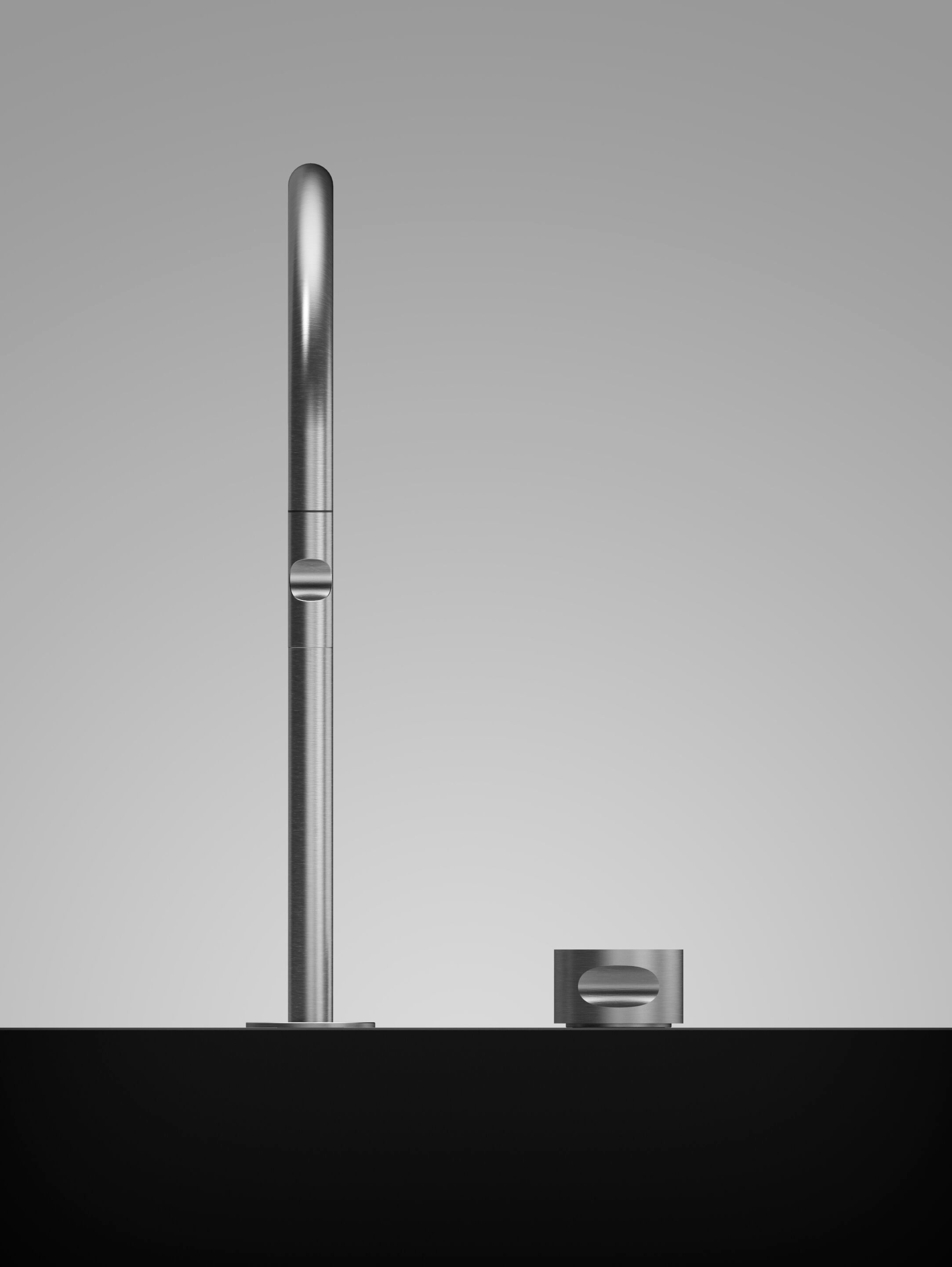 Смеситель для кухни из нержавеющей стали со съемным ручным душем Quadrodesign Kitchen Inox ARCH-00049948 - Вид №3