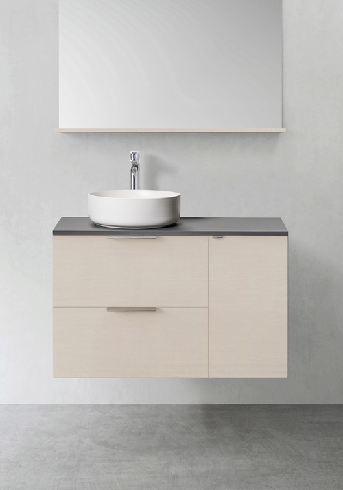 1390509 Шкаф Для Умывальника Форма 600 М Нажатие Бокового Модуля 30 ... Hafa Ясень 