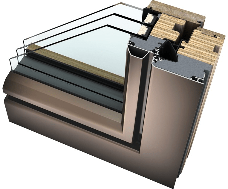 INTERNORM Italia Окно дерево / алюминий с тройным остеклением sun-id-1480886 - Вид №2
