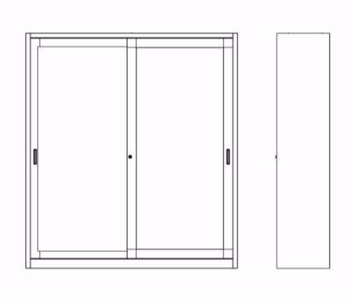 Dieffebi Металлический модульный блок для хранения вещей с раздвижными дверцами sun-id-1424582 - Вид №7
