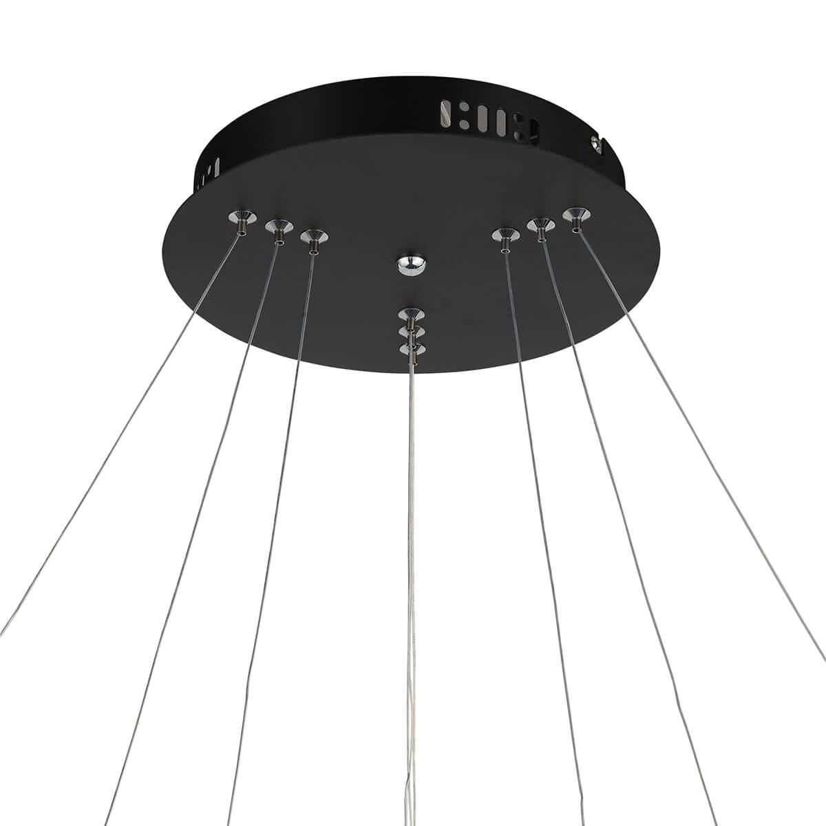 Люстра светодиодная подвесная черная ST Luce Erto SL904.403.03 ST LUCE ДИЗАЙНЕРСКИЕ, ERTO 00-3834522 Белый;черный  - Вид №3