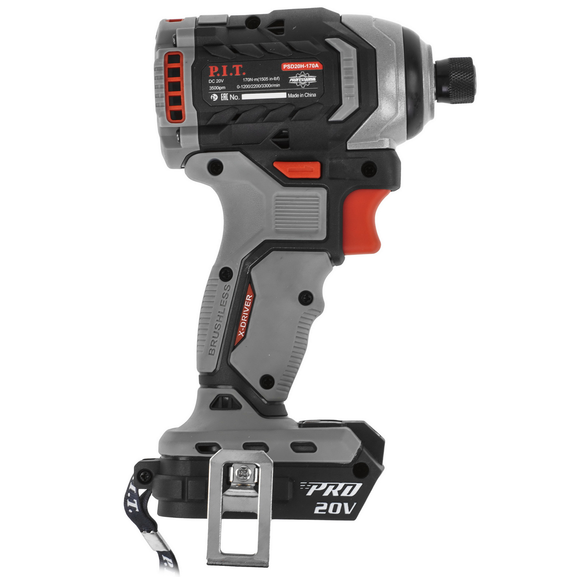 Винтоверт P.I.T. PSD20H-170A OnePower 20V , Без ЗУ, Без АКБ 9227324 PIT STDN-0119797 - Вид №1