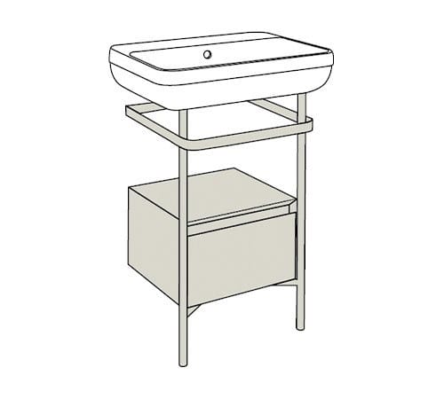 Напольная раковина из нержавеющей стали и дерева Axa Legacy ARCH-00123891 - Вид №13