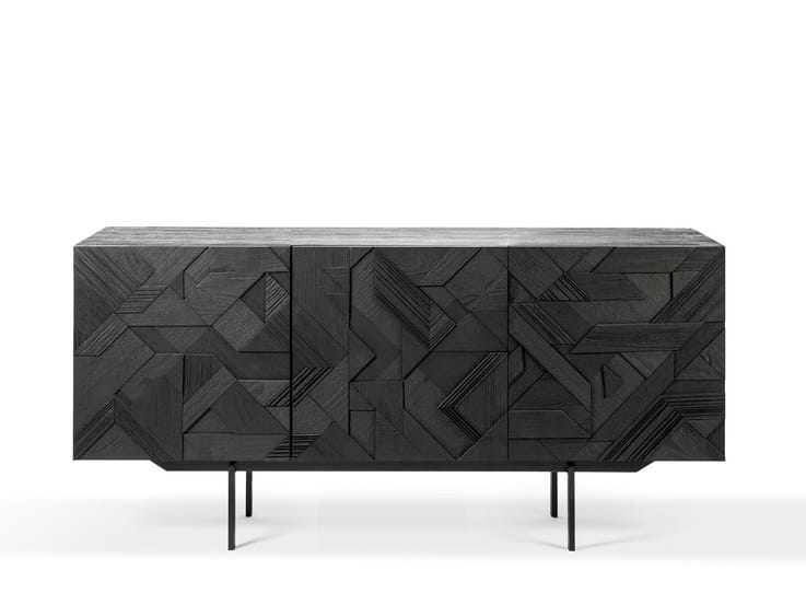 Шкаф из тикового дерева с распашными дверями Ethnicraft Графика ARCH-00115813 - Вид №2