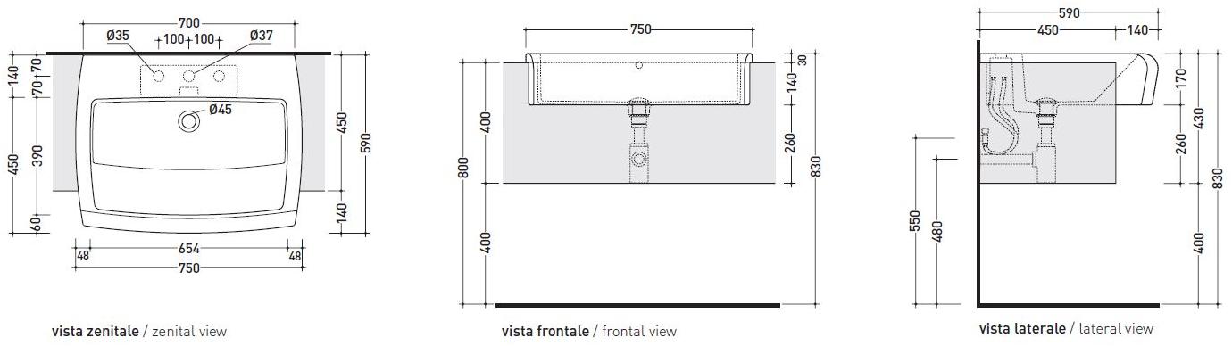 Ceramica Flaminia Una  Una75l  - Вид №7