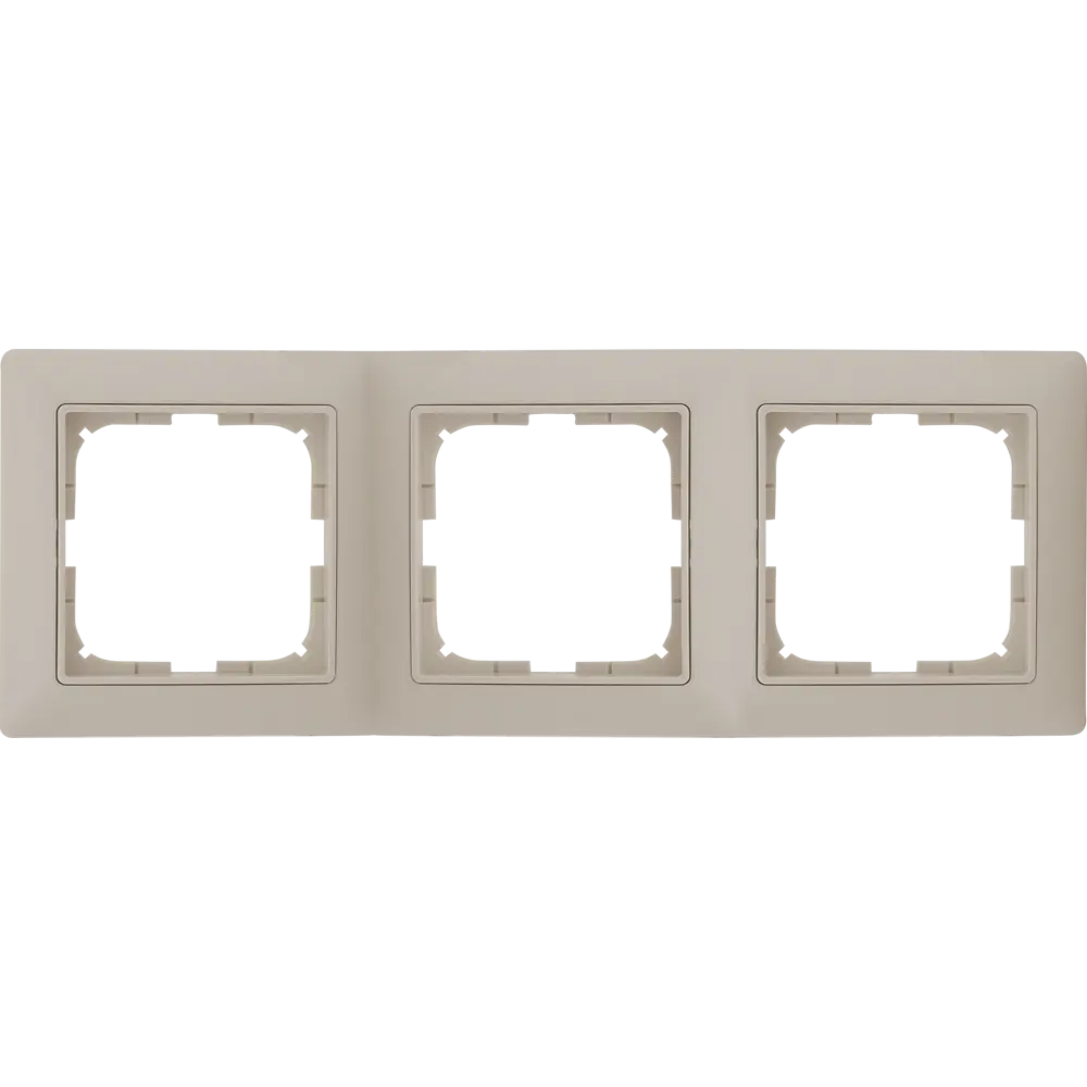 Рамка для розеток и выключателей ABB Basic55 3 поста, цвет белый 13606909 STLM-2150808 Basic 55