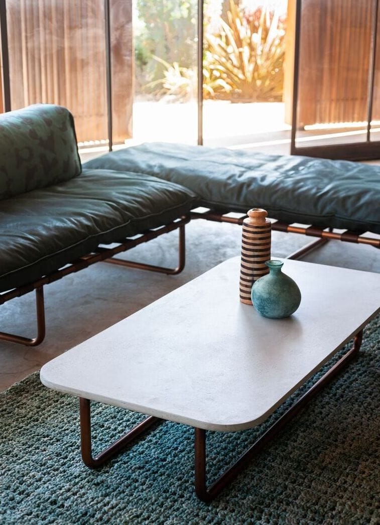 Бетонный прямоугольный садовый столик Baxter Аризона ARCH-00134475 - Вид №1