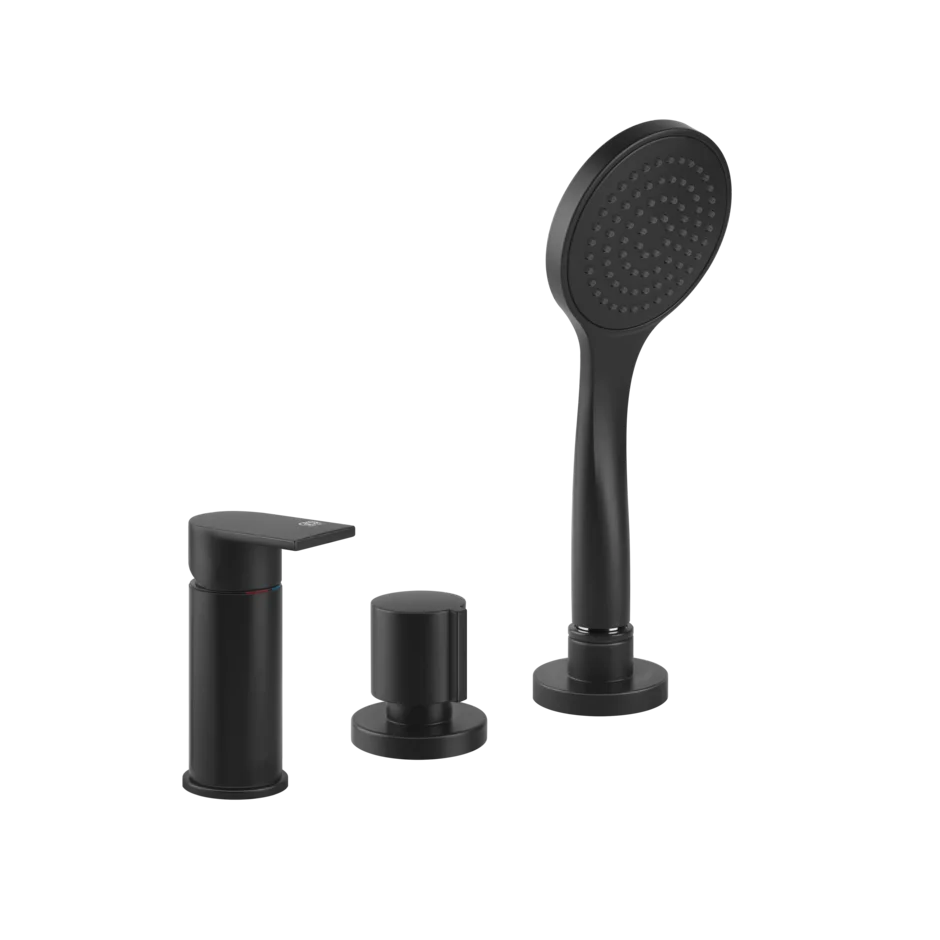 Смеситель для ванны 38643 299 Gessi Via manzoni МАТОВО-ЧЕРНЫЙ 38643299