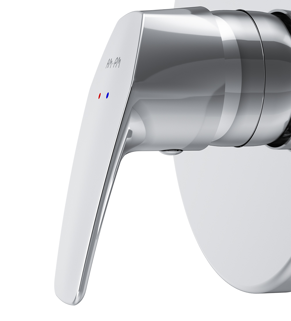 F9075000 cмеситель д/душа монтируемый в стену хром шт. AM.PM Gem - Вид №3