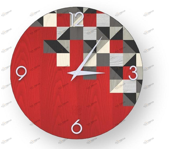 LIGNIS® Настенные часы из инкрустированного дерева Dolcevita brio 10.024 / 10.102