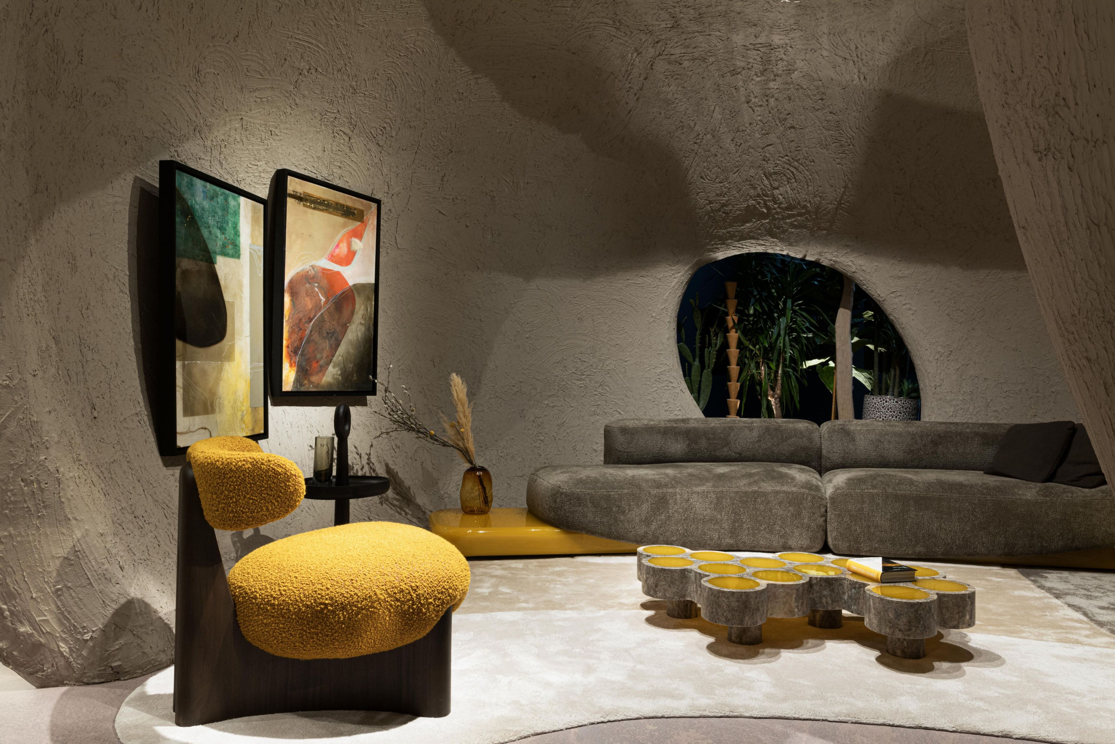 Журнальный столик из мрамора и смолы для гостиной Enne HILLI ARCH-00136648 - Вид №9