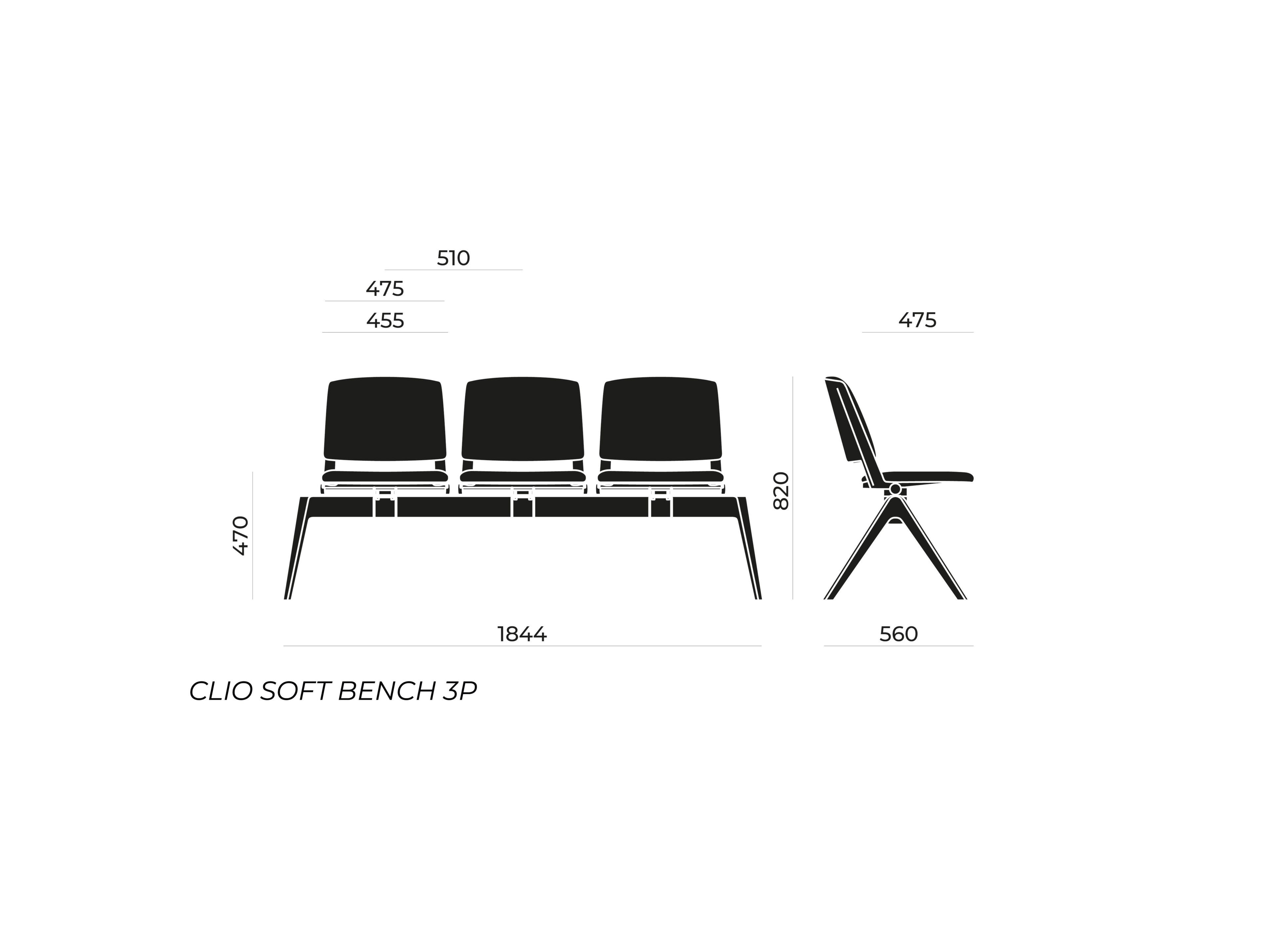 Сидя на полу бар Nahu Clio Soft Bench ARCH-00096784 - Вид №6