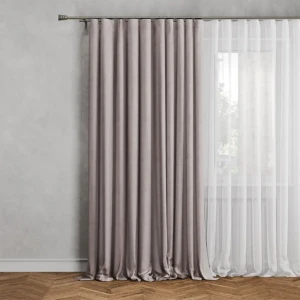 GARDEN Штора на ленте светло-серая 200x260 см для уютного интерьера 89390606