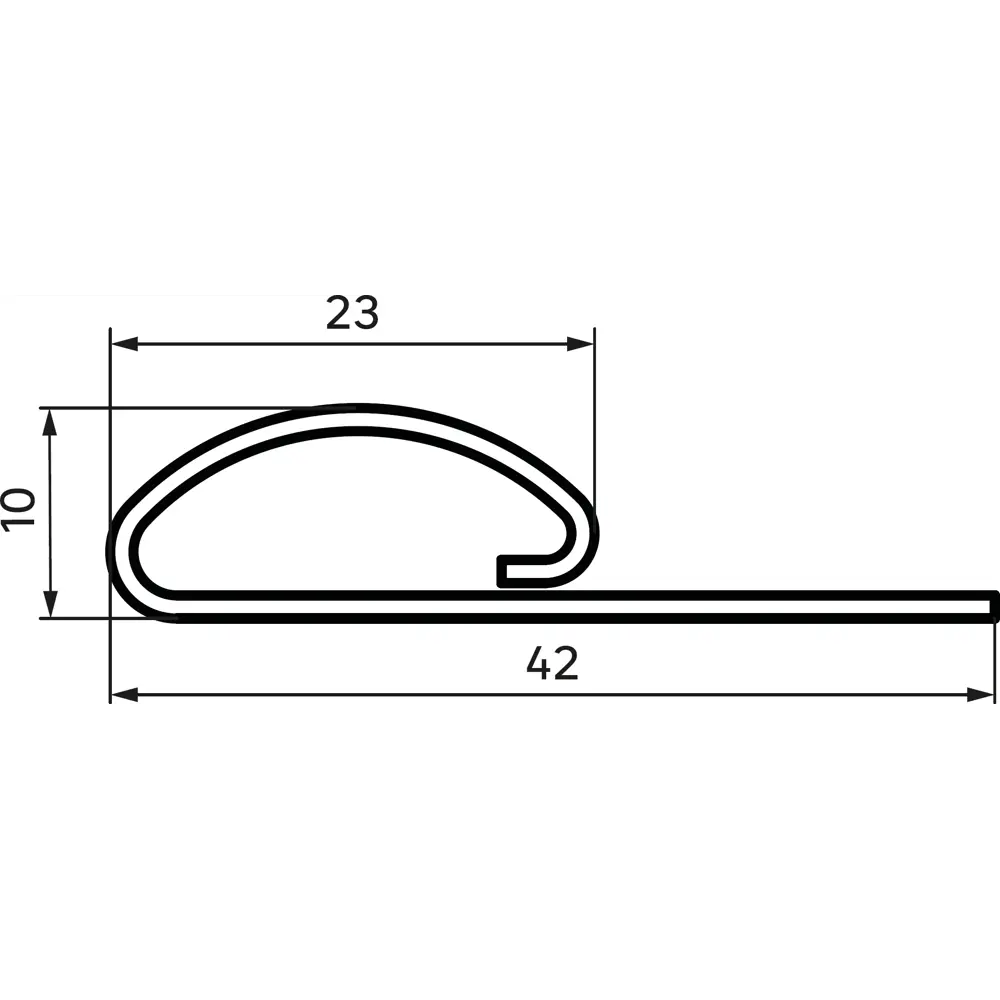 Финишная планка для фасадных панелей MONLID цвет коричневый 3 м 89408951 STLM-2113864  - Вид №1