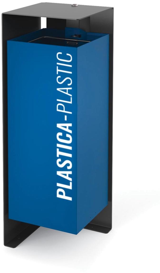 City Design Урна из оцинкованной стали с крышкой для раздельного сбора мусора sun-id-1467102 - Вид №3