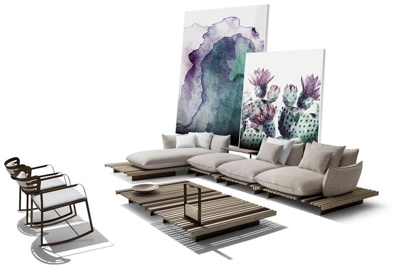 Giorgetti Модульный угловой садовый диван Apsara sun-id-1375759 - Вид №7